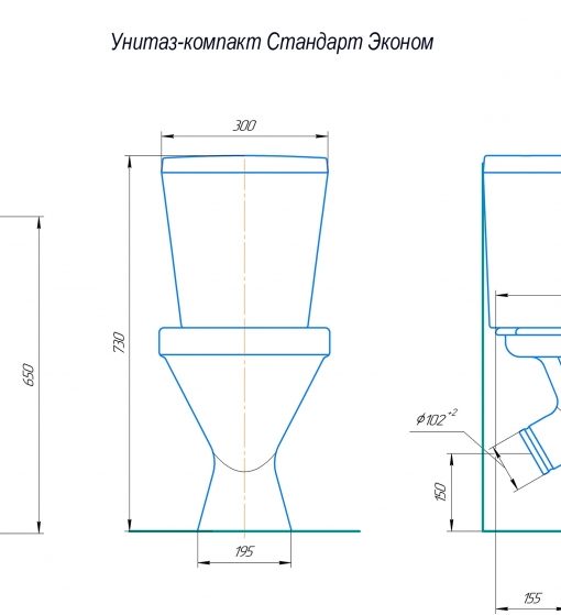 Унитаз-компакт Стандарт ЭКОНОМ